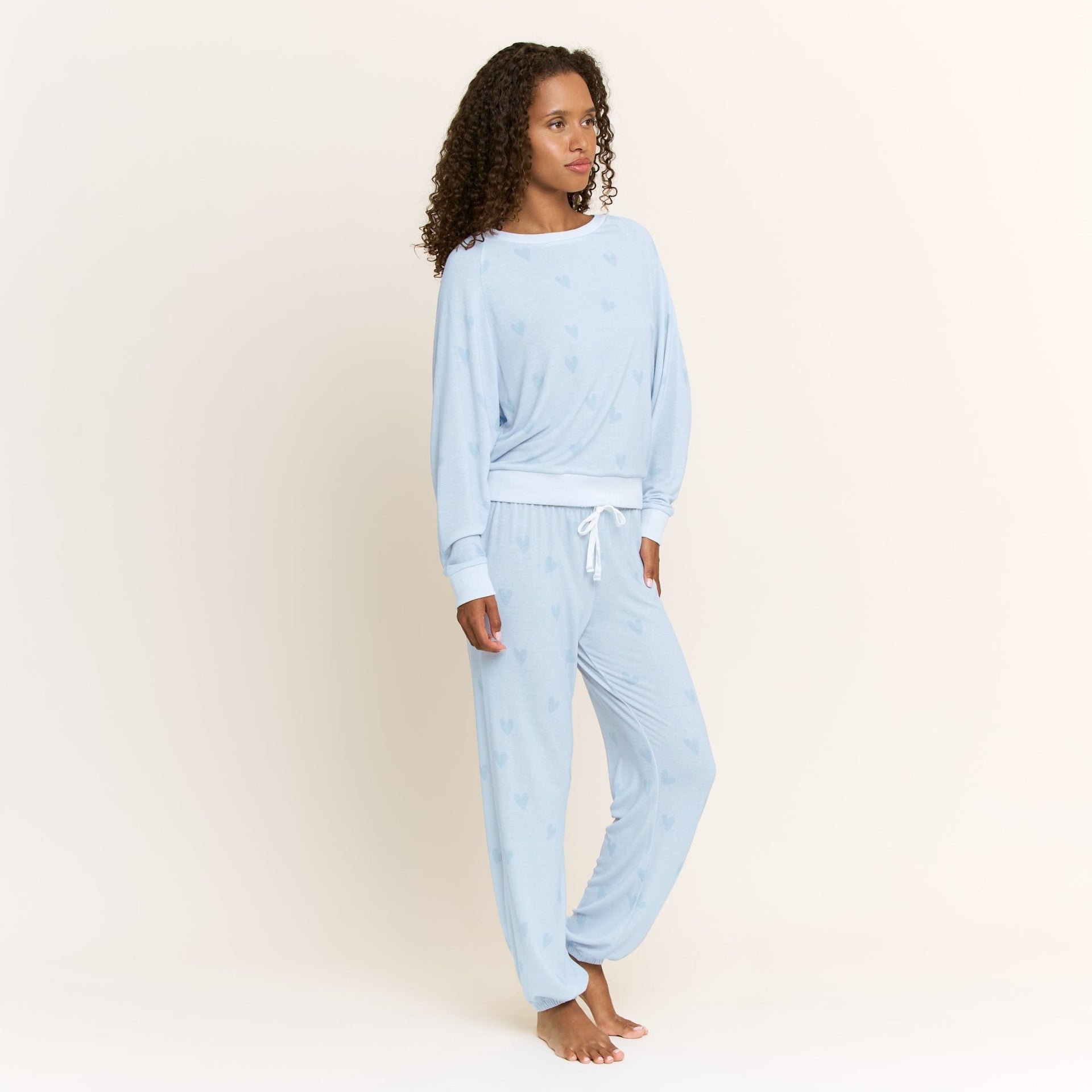 Star Seeker Long Set in Newlywed Hearts - Sleepwear & Loungewear -