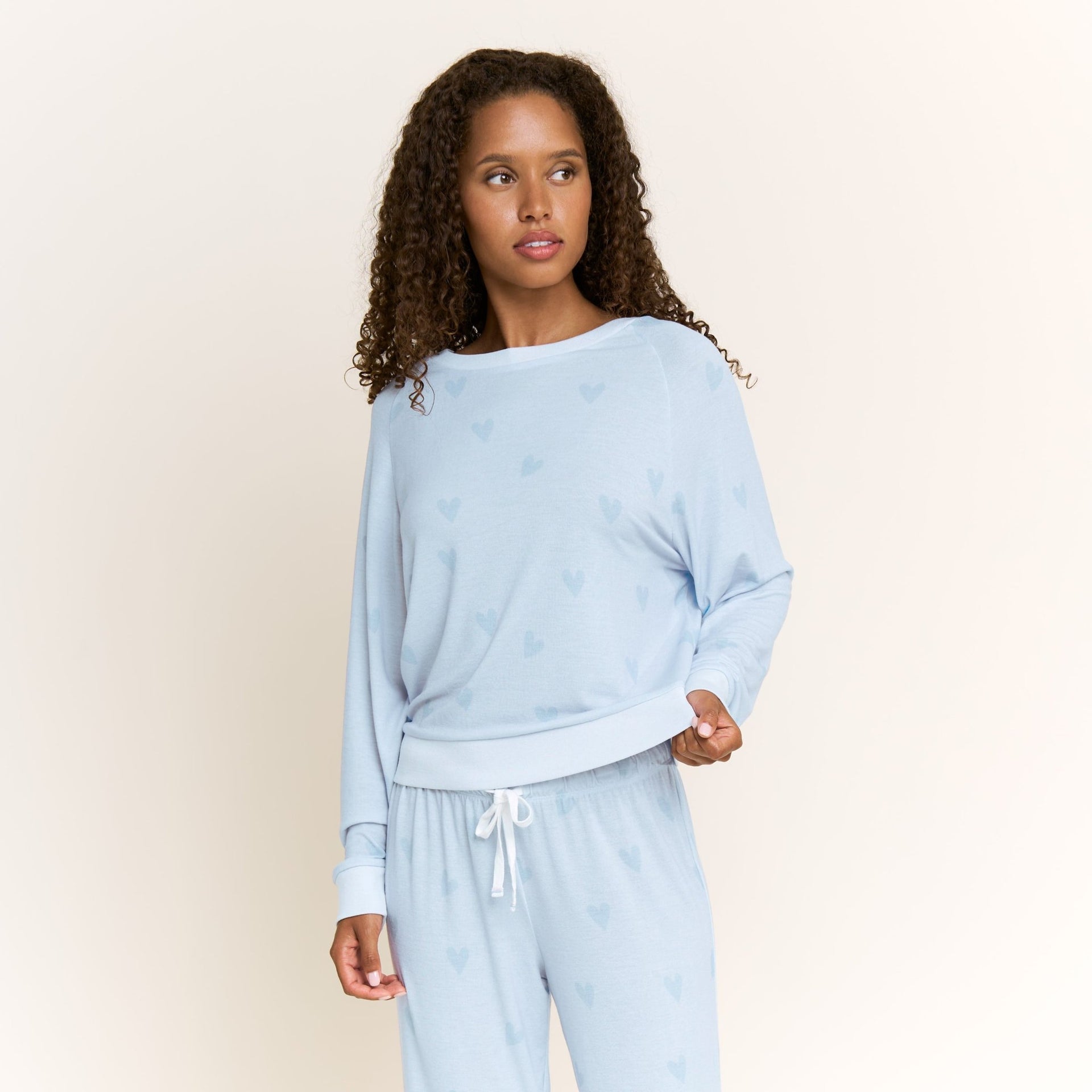Star Seeker Long Set in Newlywed Hearts - Sleepwear & Loungewear -