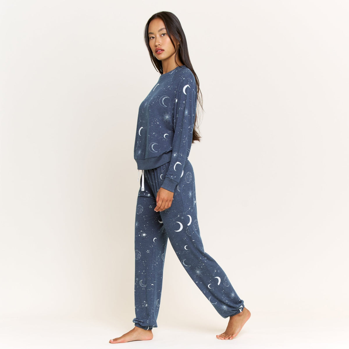 Star Seeker Long Set in Nightshade Lunar Skies - Sleepwear & Loungewear -