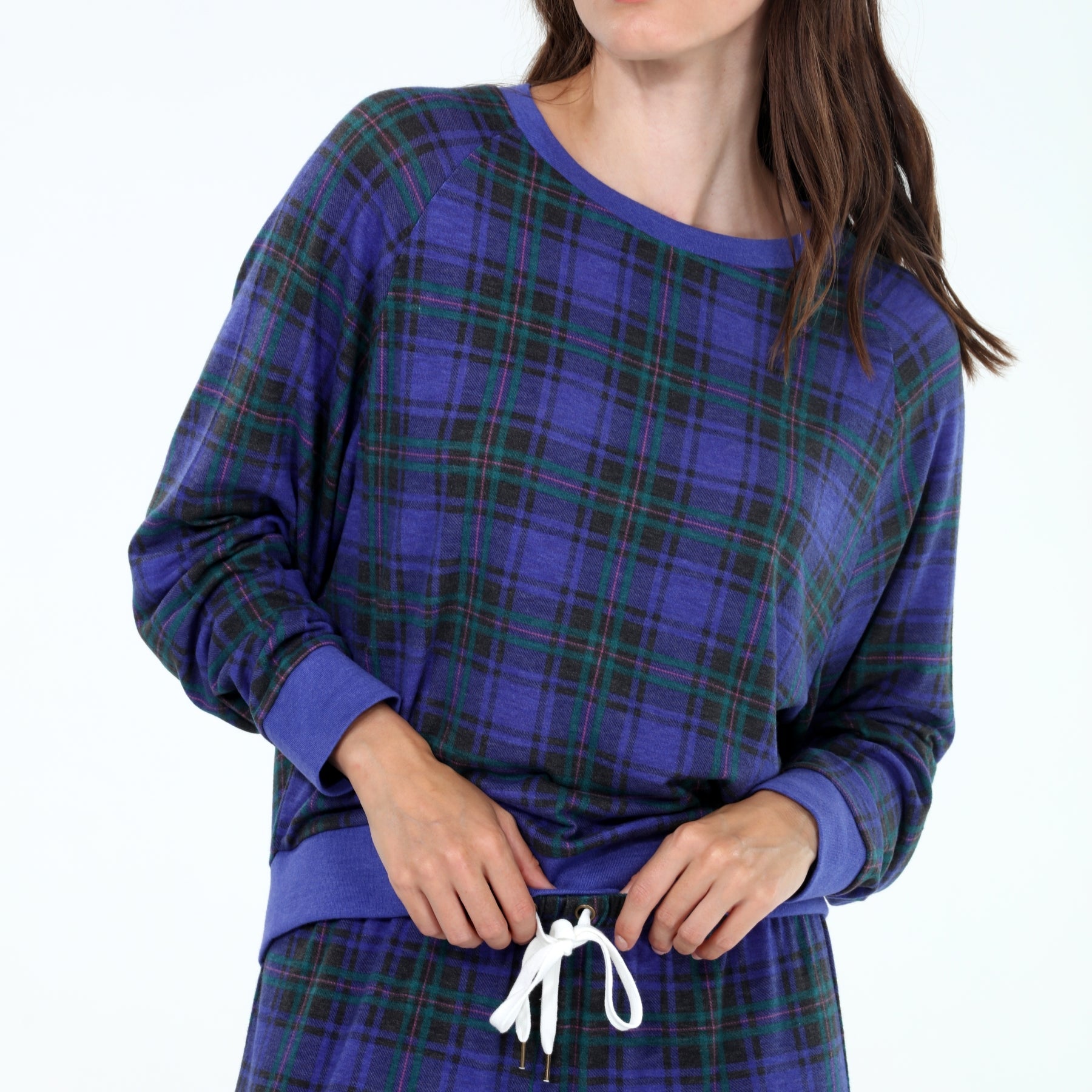 Star Seeker Long Set In Noel Plaid - Loungewear -