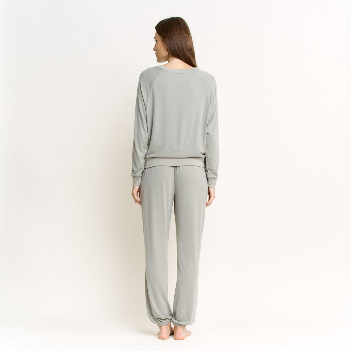 Star Seeker Long Set in Soft Olive - Sleepwear & Loungewear -