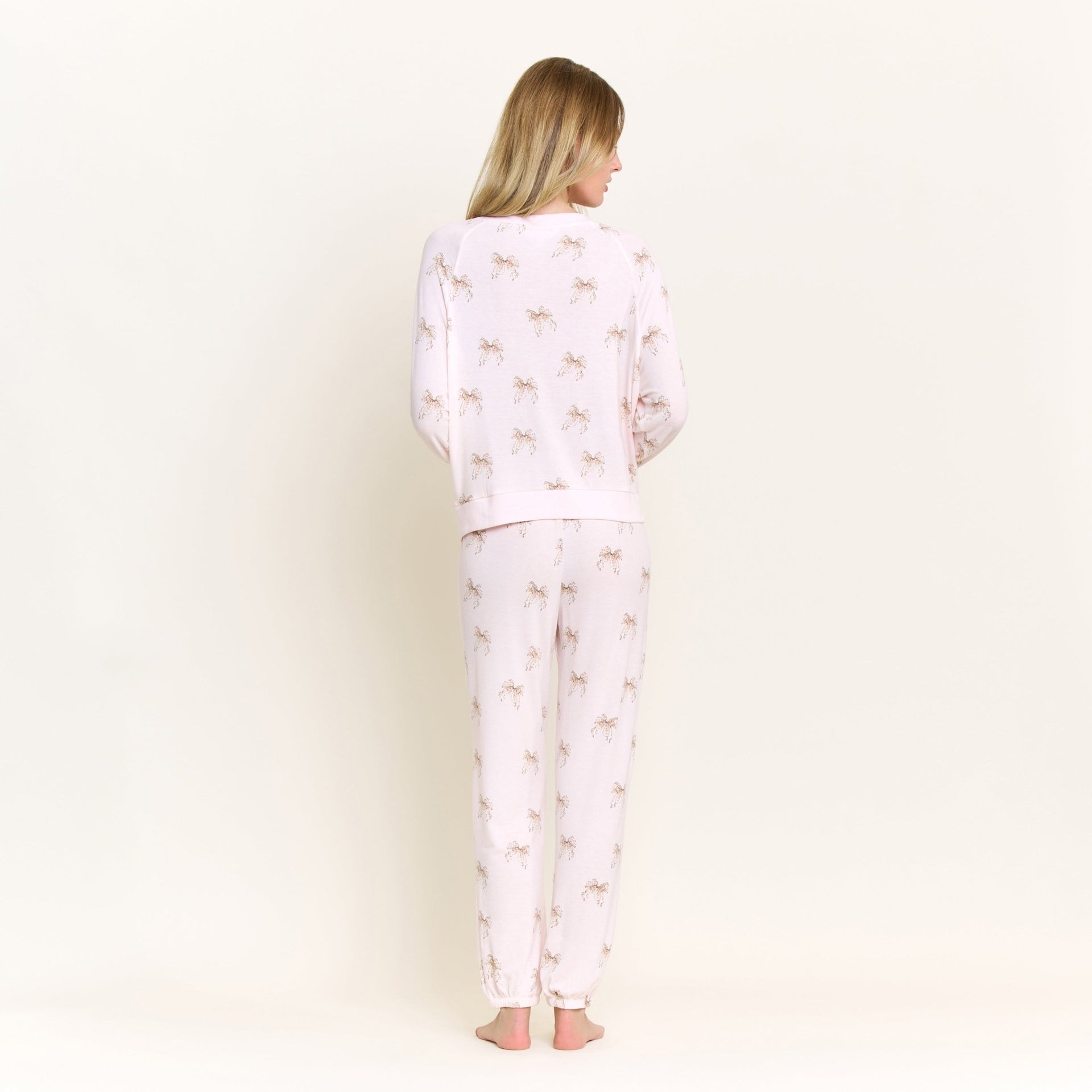 Star Seeker Long Set in Sweetheart Bows - Sleepwear & Loungewear -