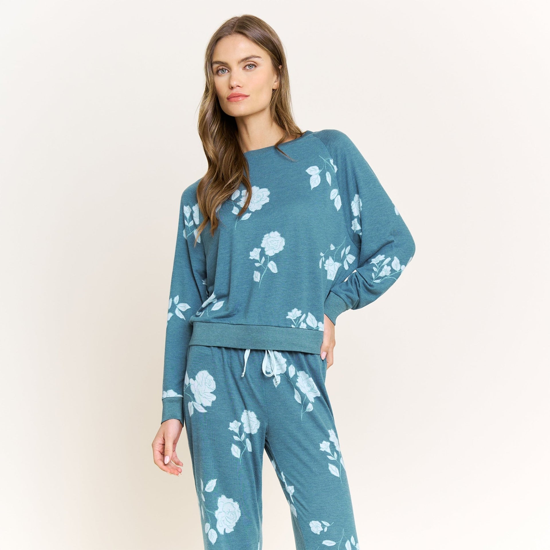 Star Seeker Long Set in Twilight Teal Rose - Honeydew - XS