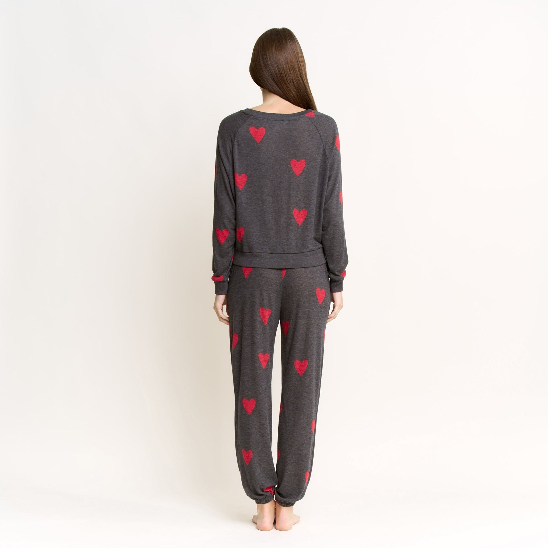 Star Seeker Long Set in Valentine Hearts - Sleepwear & Loungewear -