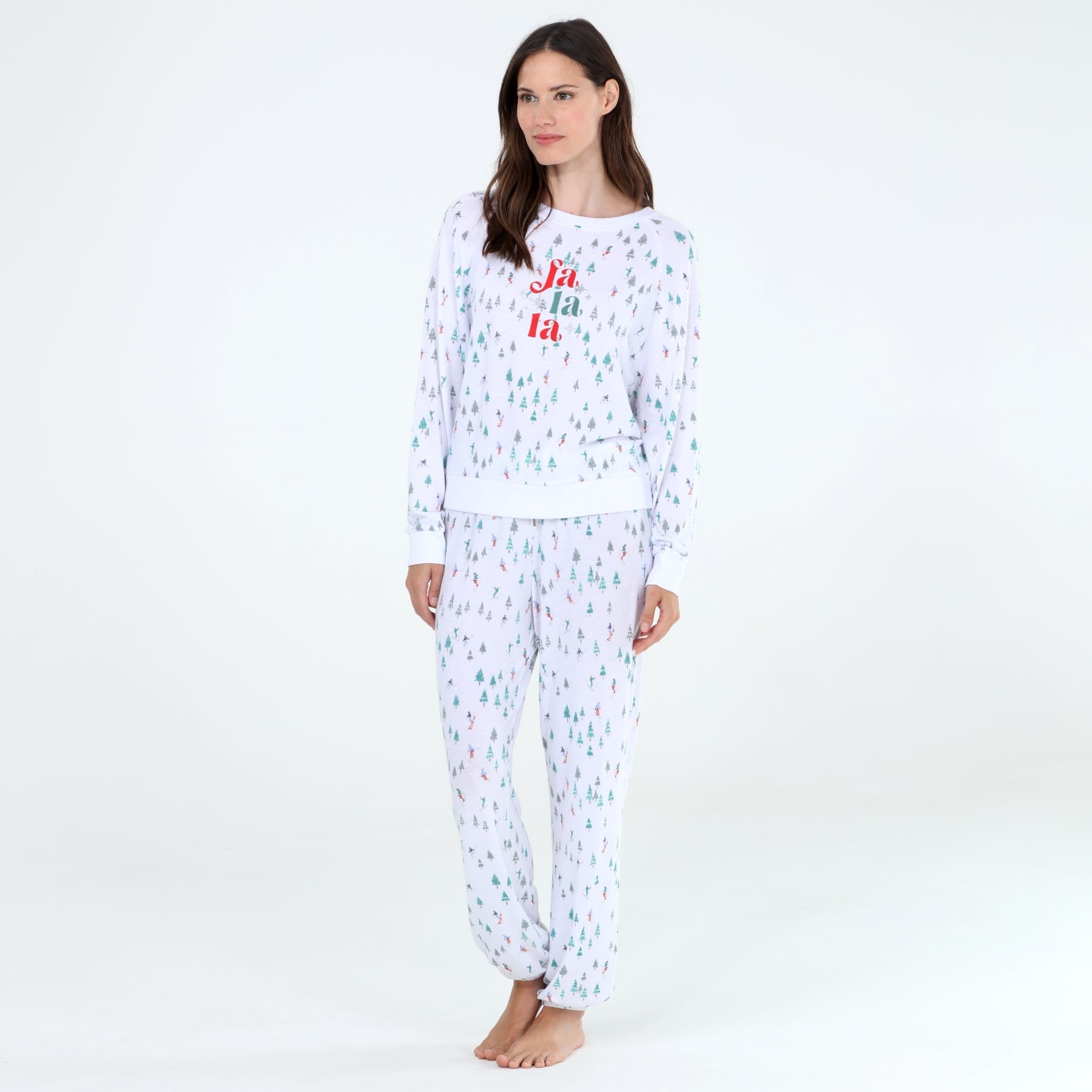 Star Seeker Long Set In White Skis - Loungewear -