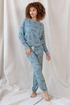 Star Seeker Lounge Set in Galaxy Cheetah - Sleepwear & Loungewear - X-Large