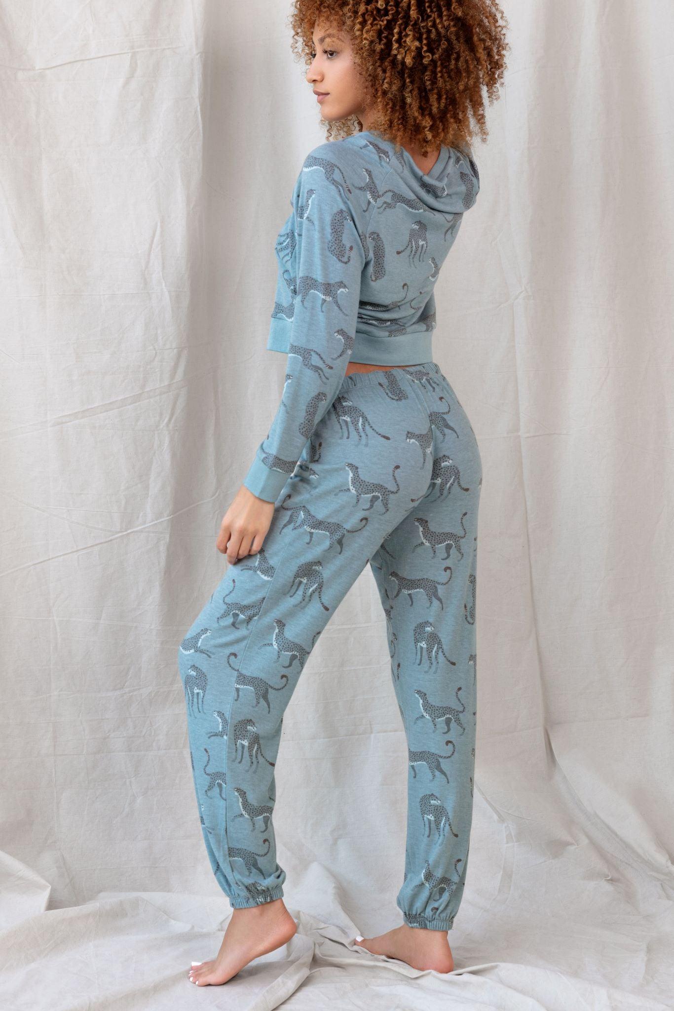 Star Seeker Lounge Set in Galaxy Cheetah - Sleepwear & Loungewear -