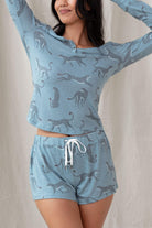 Star Seeker Lounge Set in Galaxy Cheetah - Sleepwear & Loungewear -