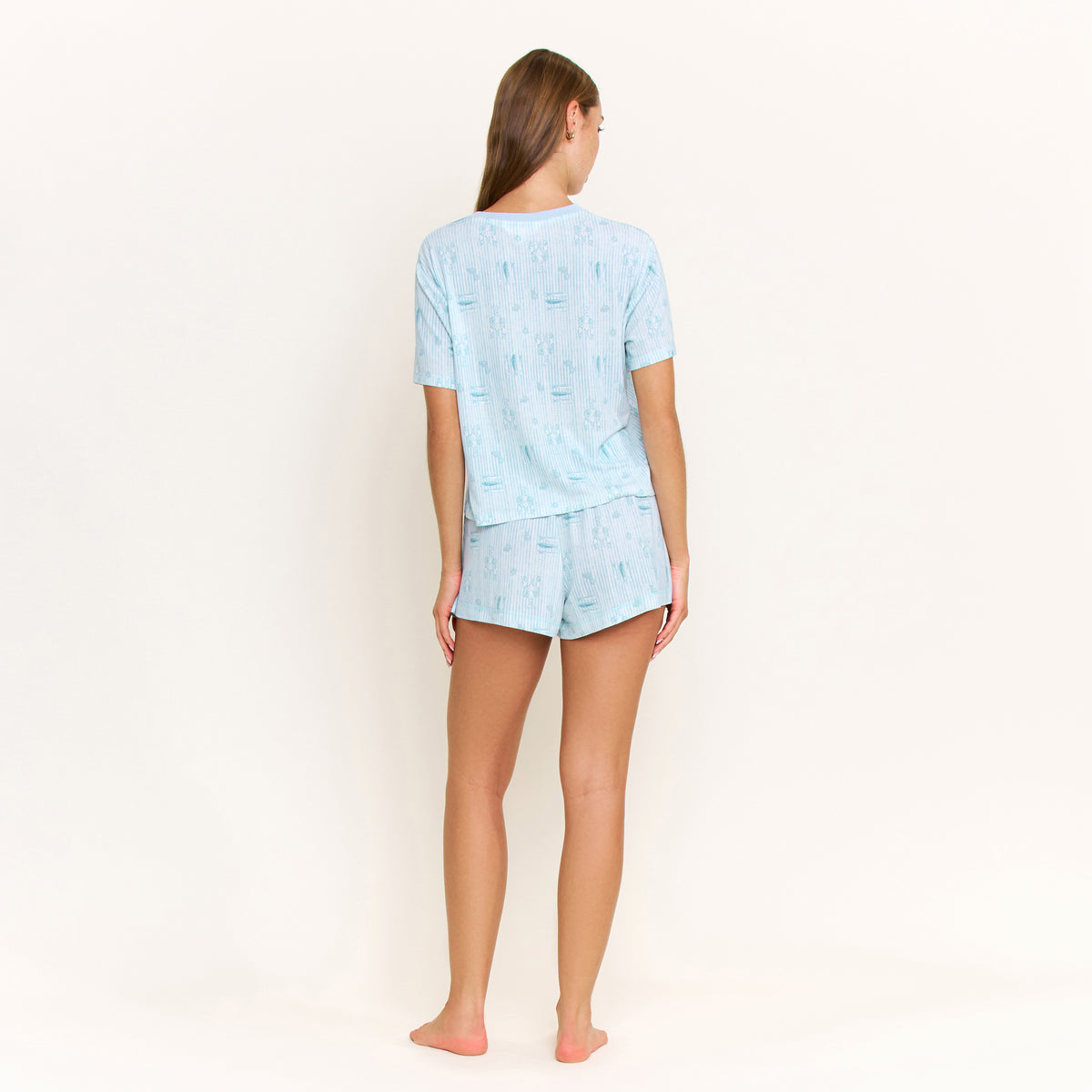 Star Seeker Tee Shortie Set in Saltwater Sonata - Sleepwear & Loungewear -