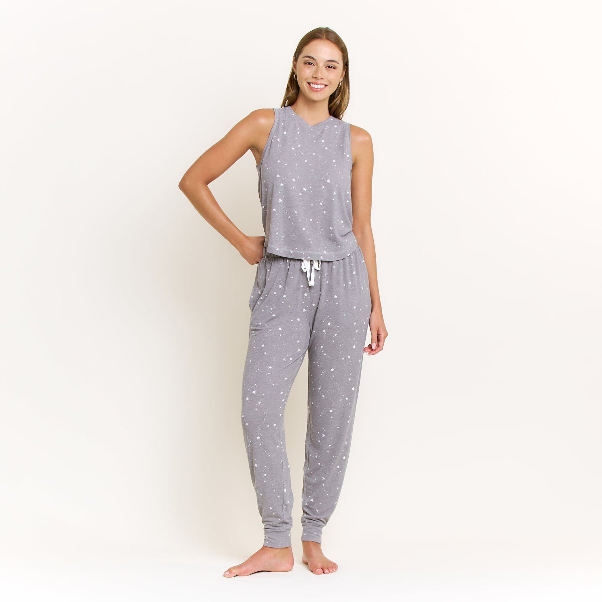 Star Seeker Tank Pant Set in Castle Rock Stars - -