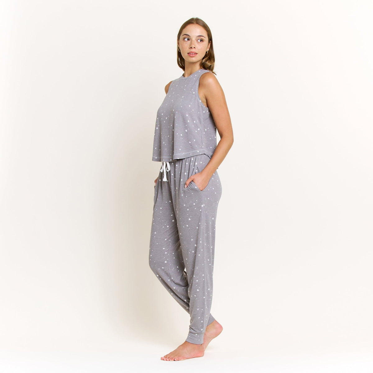 Star Seeker Tank Pant Set in Castle Rock Stars - Sleepwear & Loungewear -