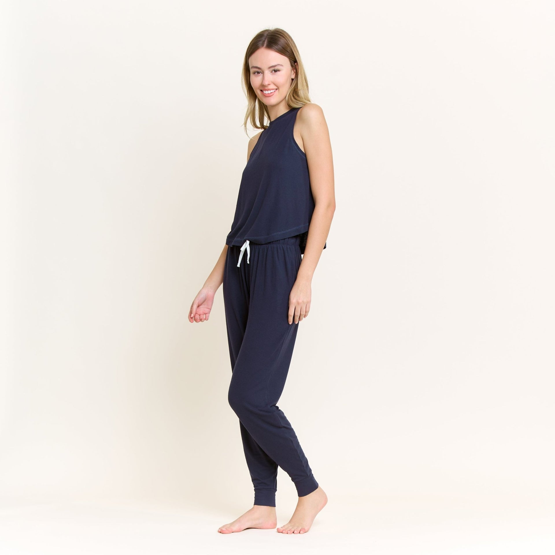 Star Seeker Tank Pant Set in Midnight - -