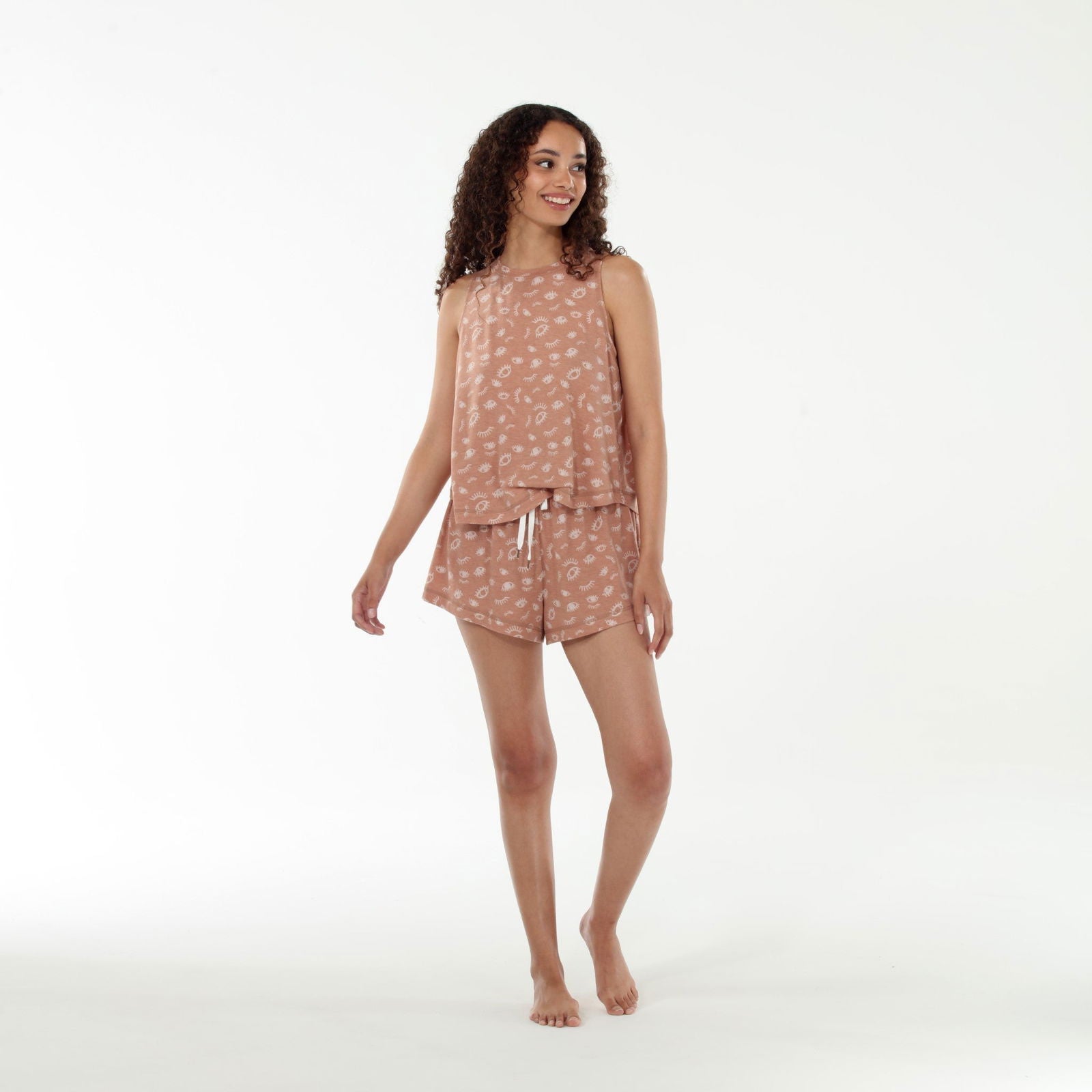 Star Seeker Tank Shortie Set In Boardwalk Eyes - Tank+Short -