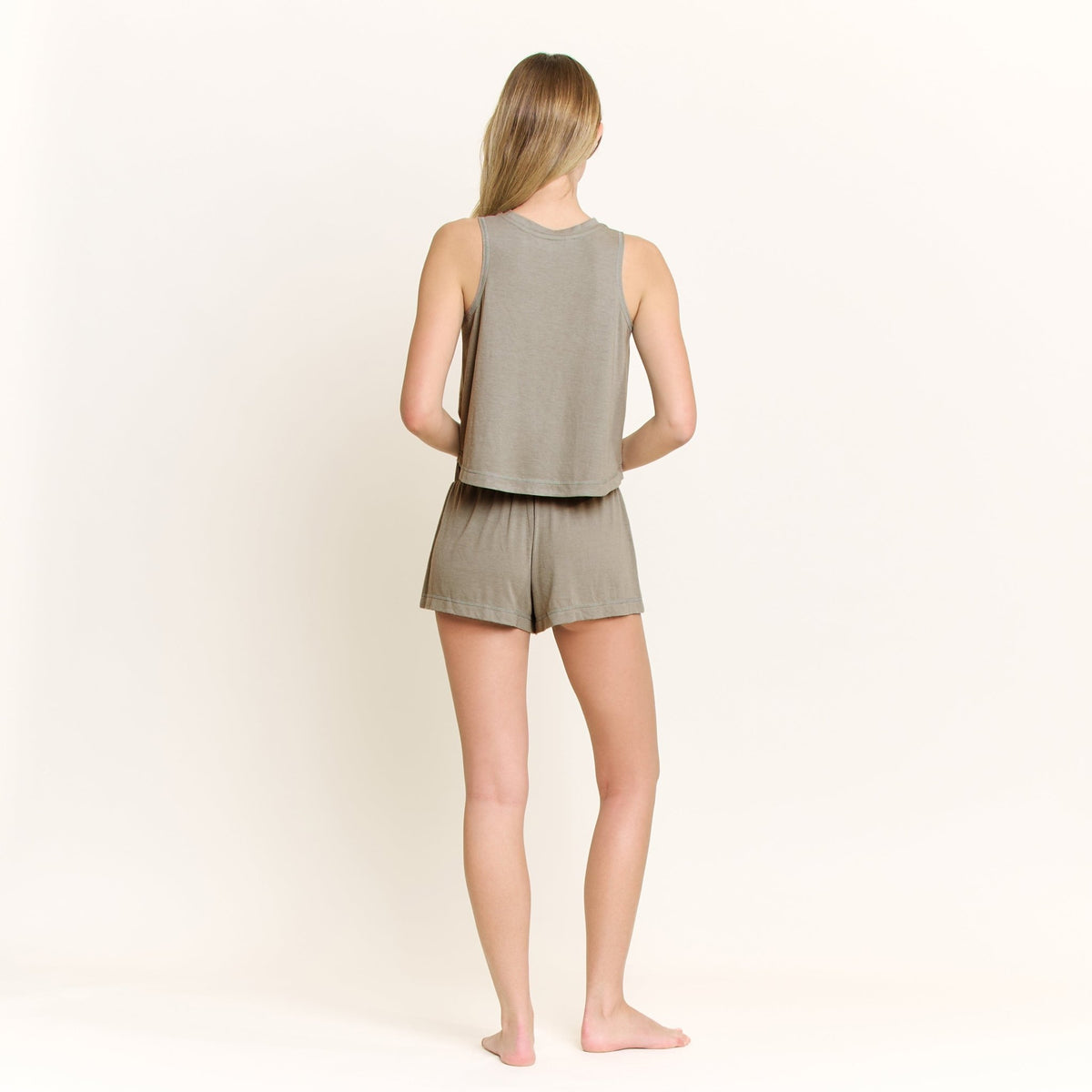 Star Seeker Tank Shortie Set in Soft Olive - Tank+Short -