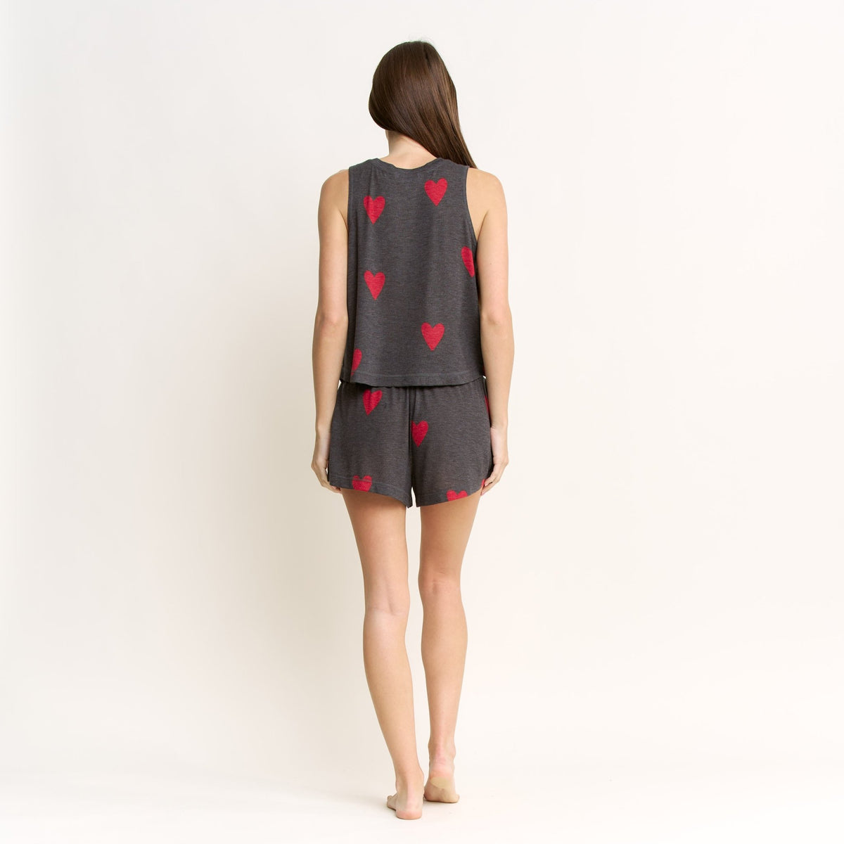 Star Seeker Tank Shortie Set in Valentine Hearts - Tank+Short -