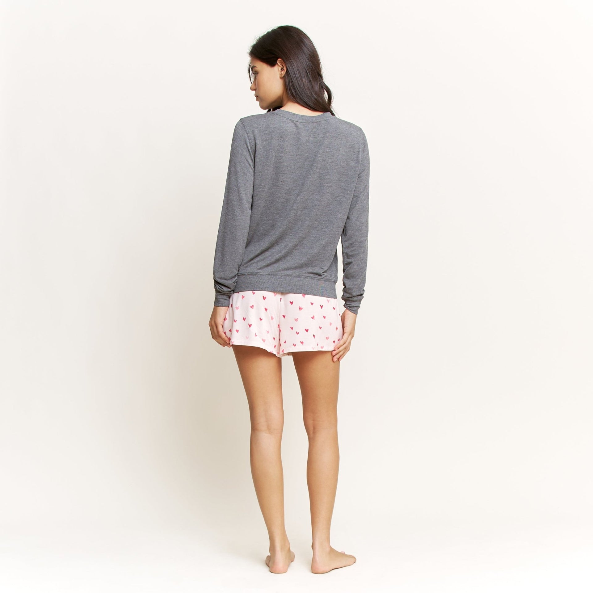 Sugar Sweetheart Shortie Set in Marzipan Hearts - Sleepwear & Loungewear -