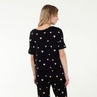 Sun Lover PJ Set In Black Hearts - Sleepwear & Loungewear -