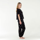 Sun Lover PJ Set In Black Hearts - Sleepwear & Loungewear -