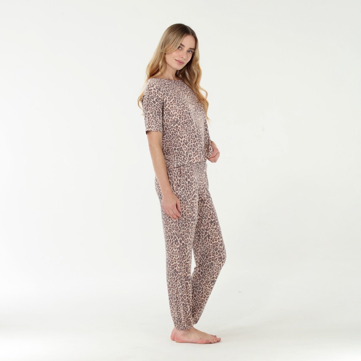 Sun Lover PJ Set In Leopard - Sleepwear & Loungewear -