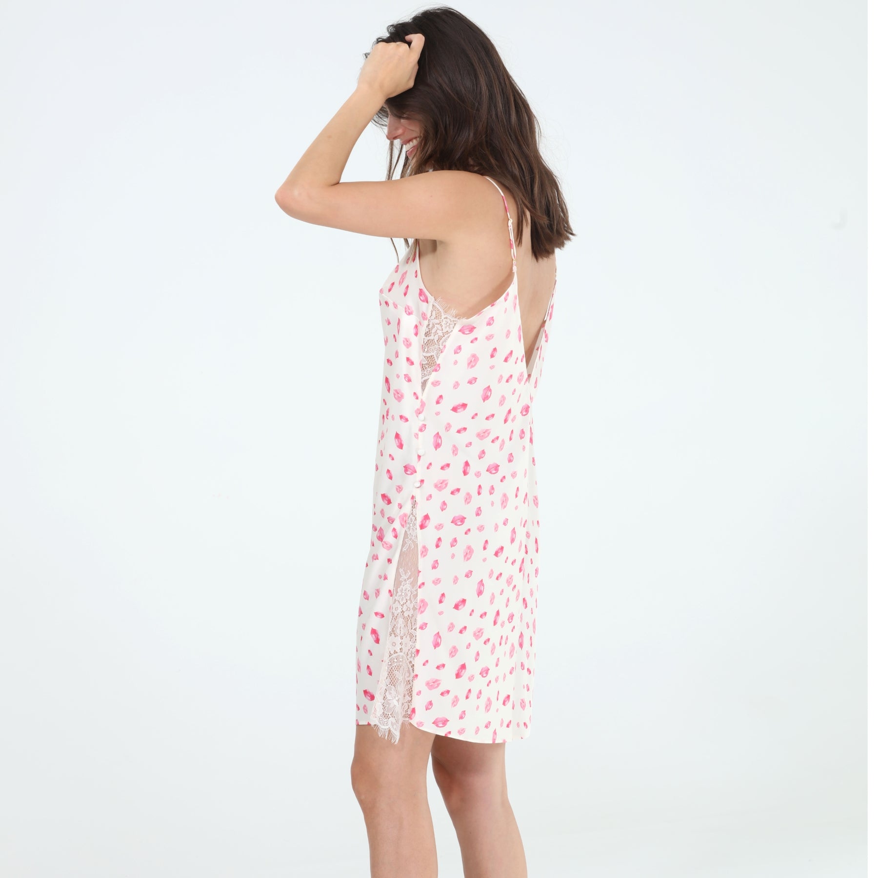 Sunday Rest Chemise in Beso Lips - Sleepwear & Loungewear -