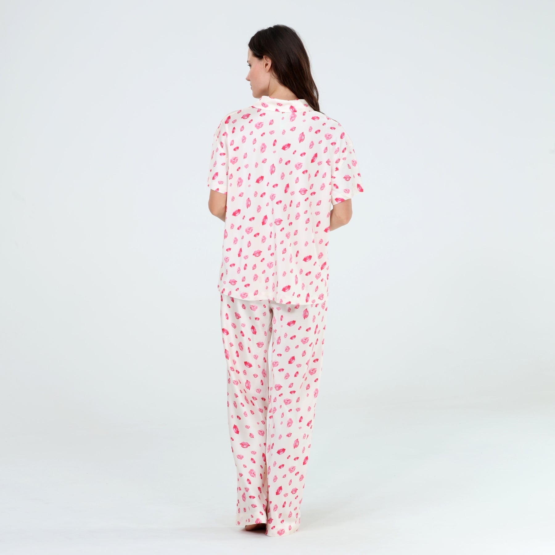 Sunday Rest PJ Set in Beso Lips - Sleepwear & Loungewear -