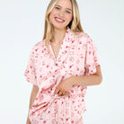 Sunday Rest PJ Set in Rouge Valentine - Sleepwear & Loungewear -