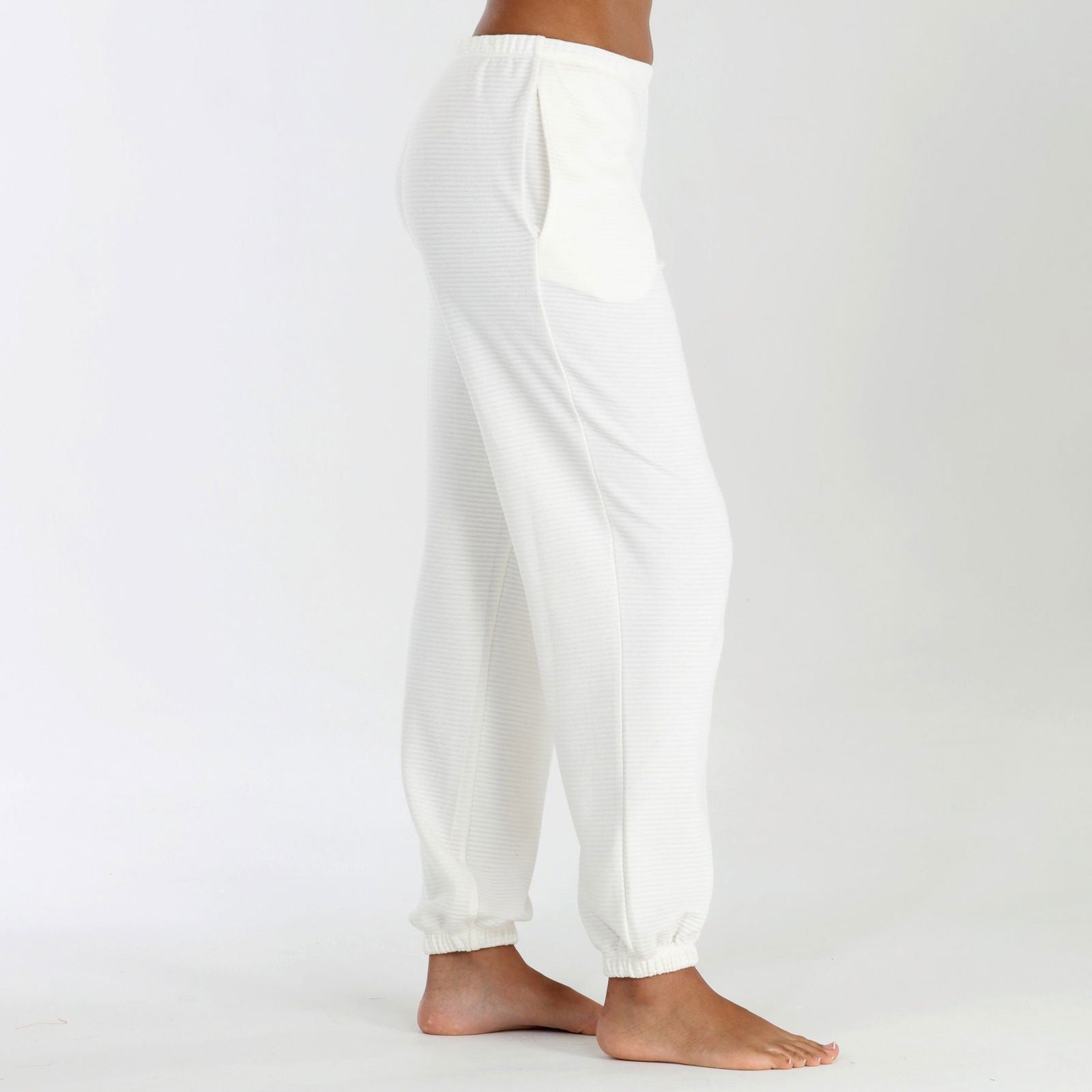 Sundown Jogger In Ivory - Loungewear -