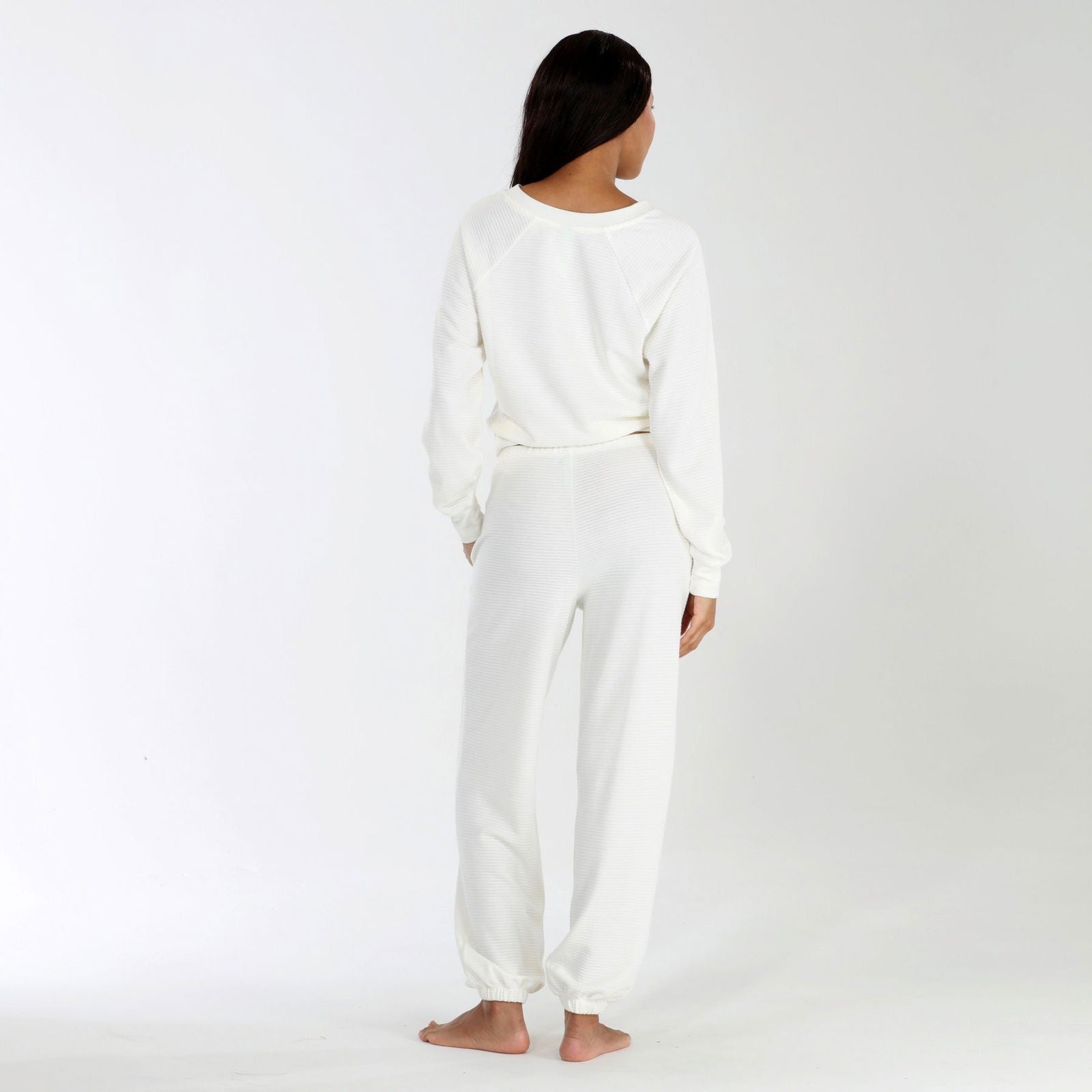 Sundown Jogger In Ivory - Loungewear -