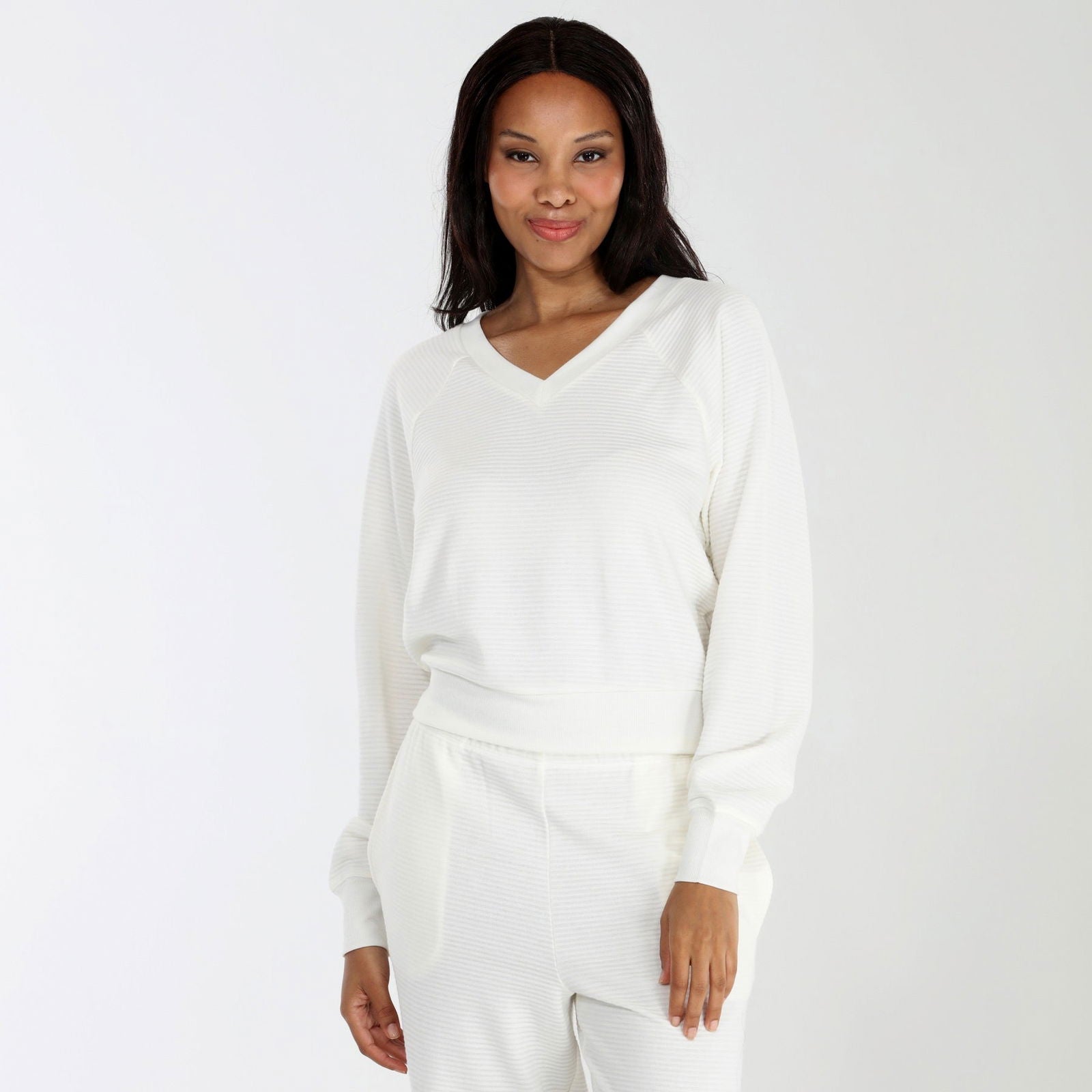 Sundown Sweatshirt In Ivory - Loungewear -