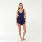 Sunset & Chill Cami Shortie Set in Navy - Cami+Short -