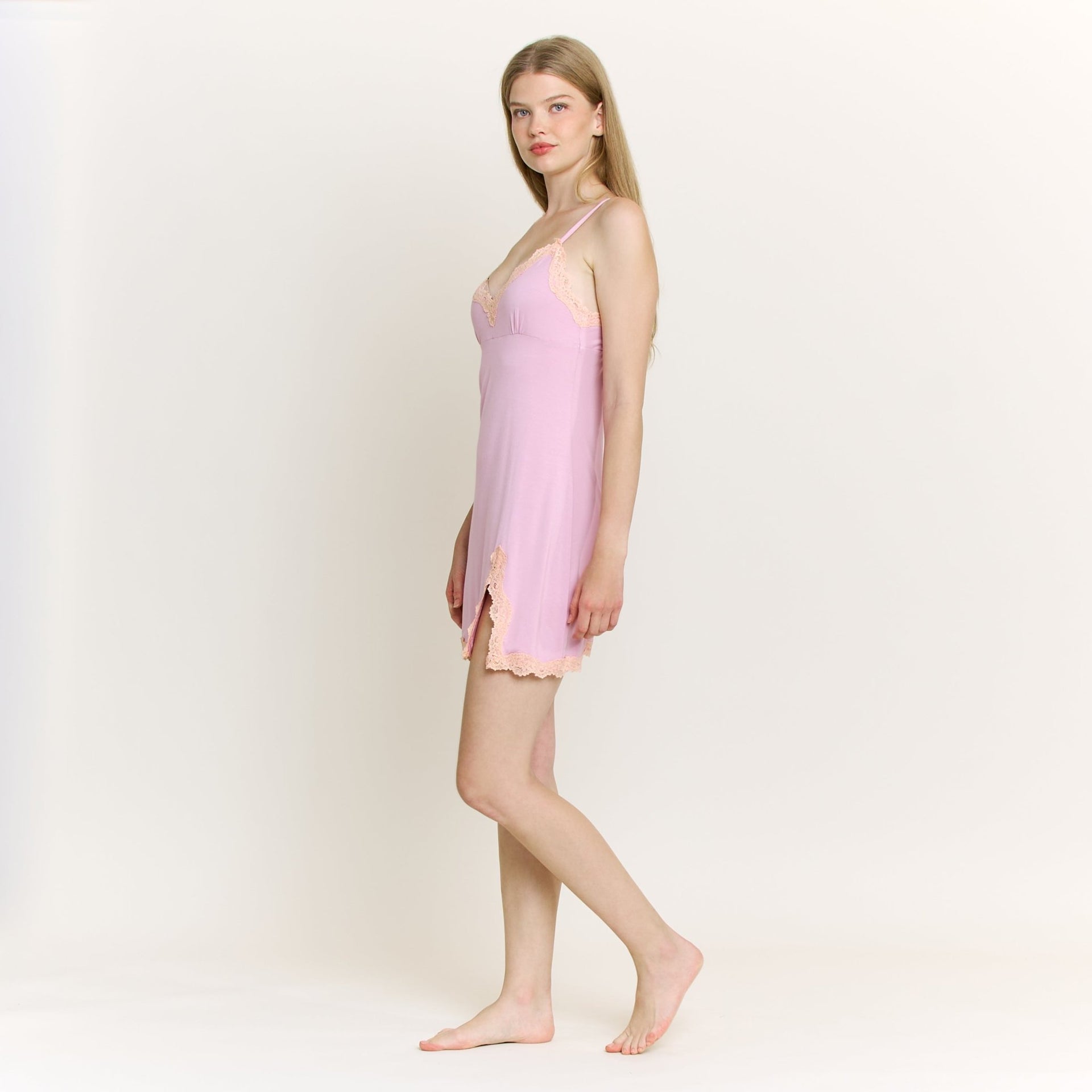 Sweet Solstice Chemise in Iris Bloom - Honeydew - XS