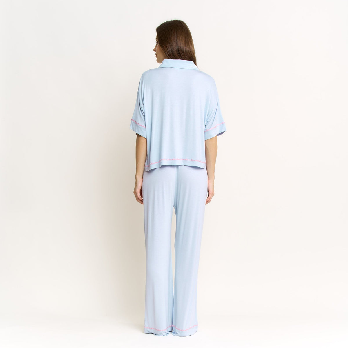 Sweet Solstice Short Sleeve PJ Set in Moonbeam - Sleepwear & Loungewear -