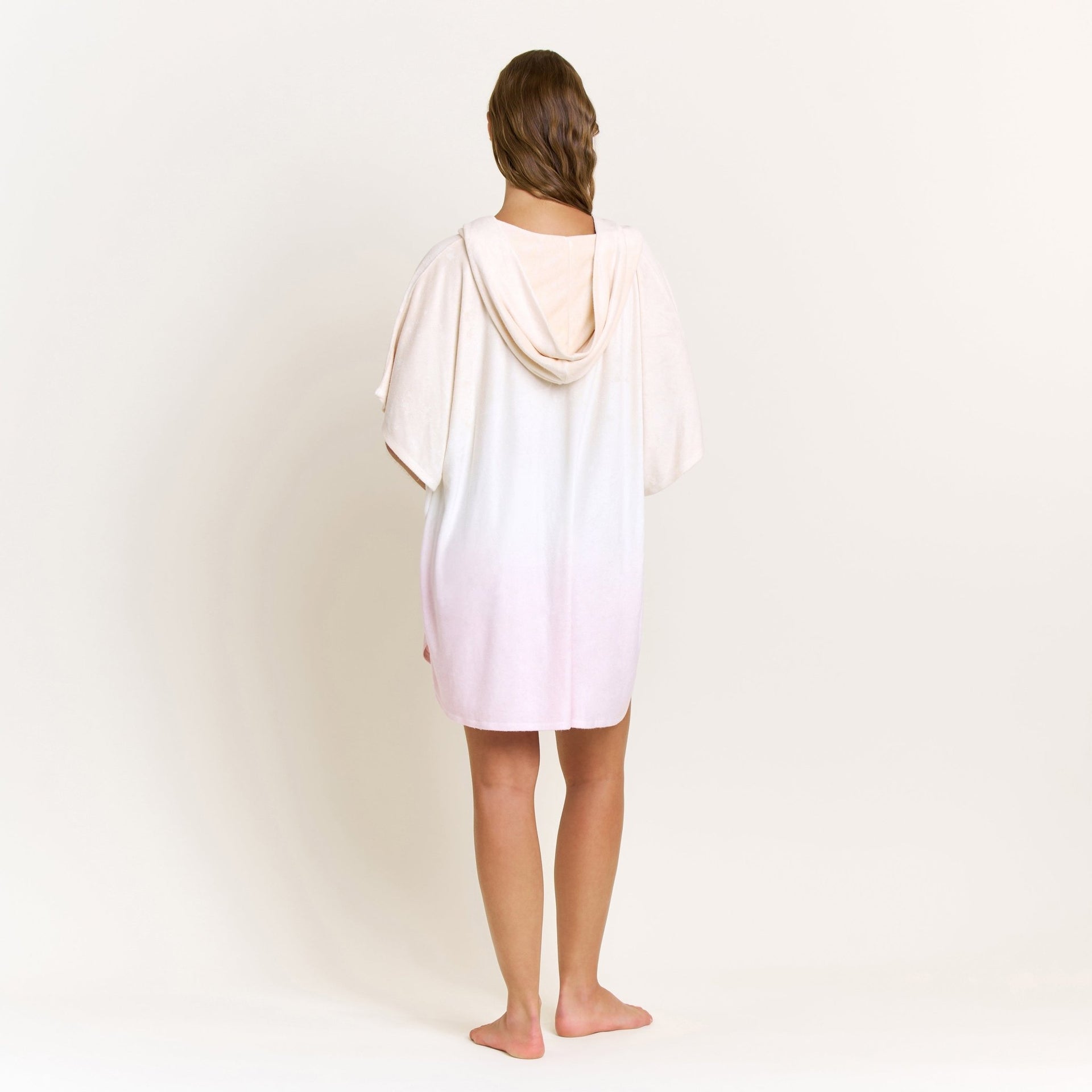 Take A Break Oversized Hoodie in Sunset Dip-Dye - -