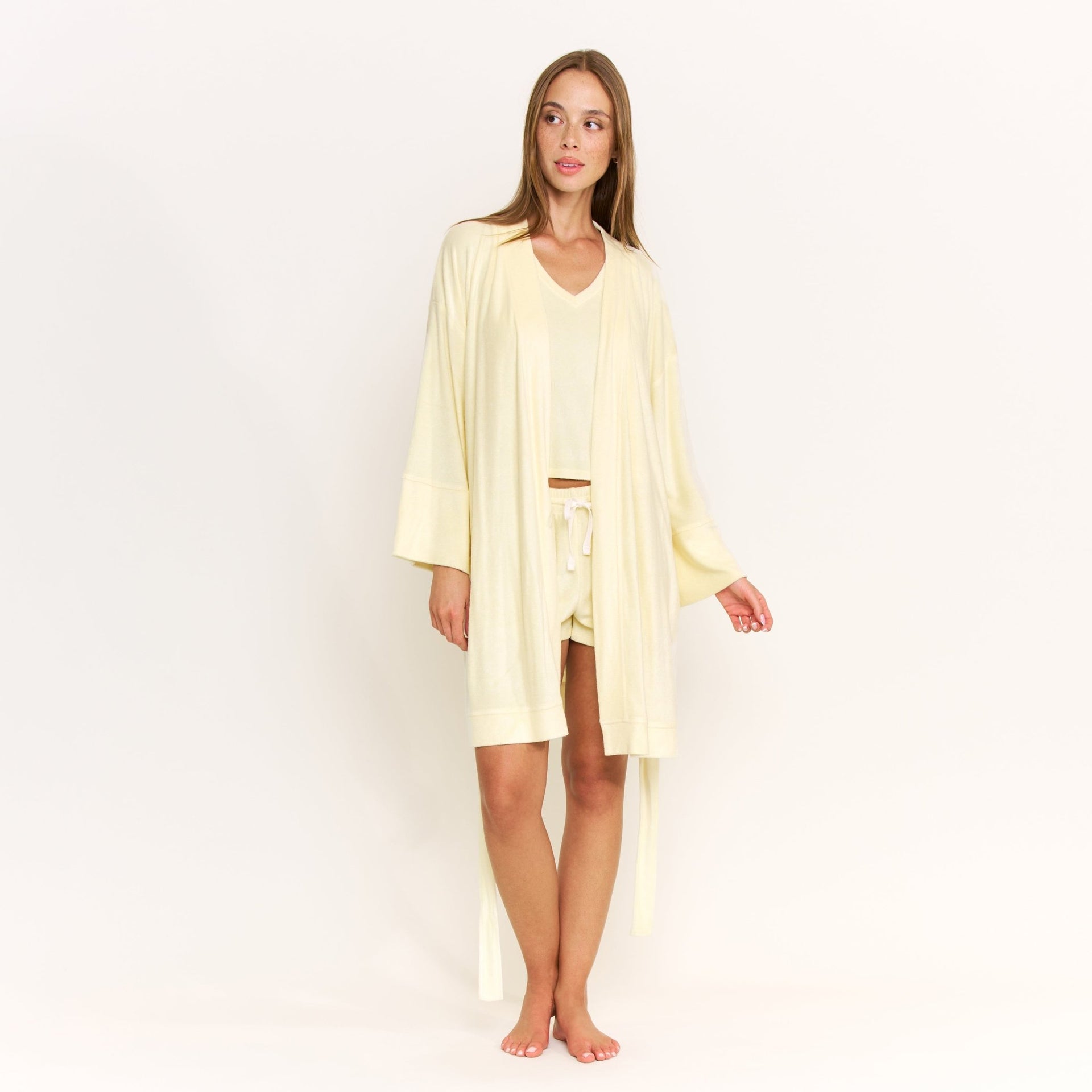 Take A Break Robe in Rays - Honeydew - S/M
