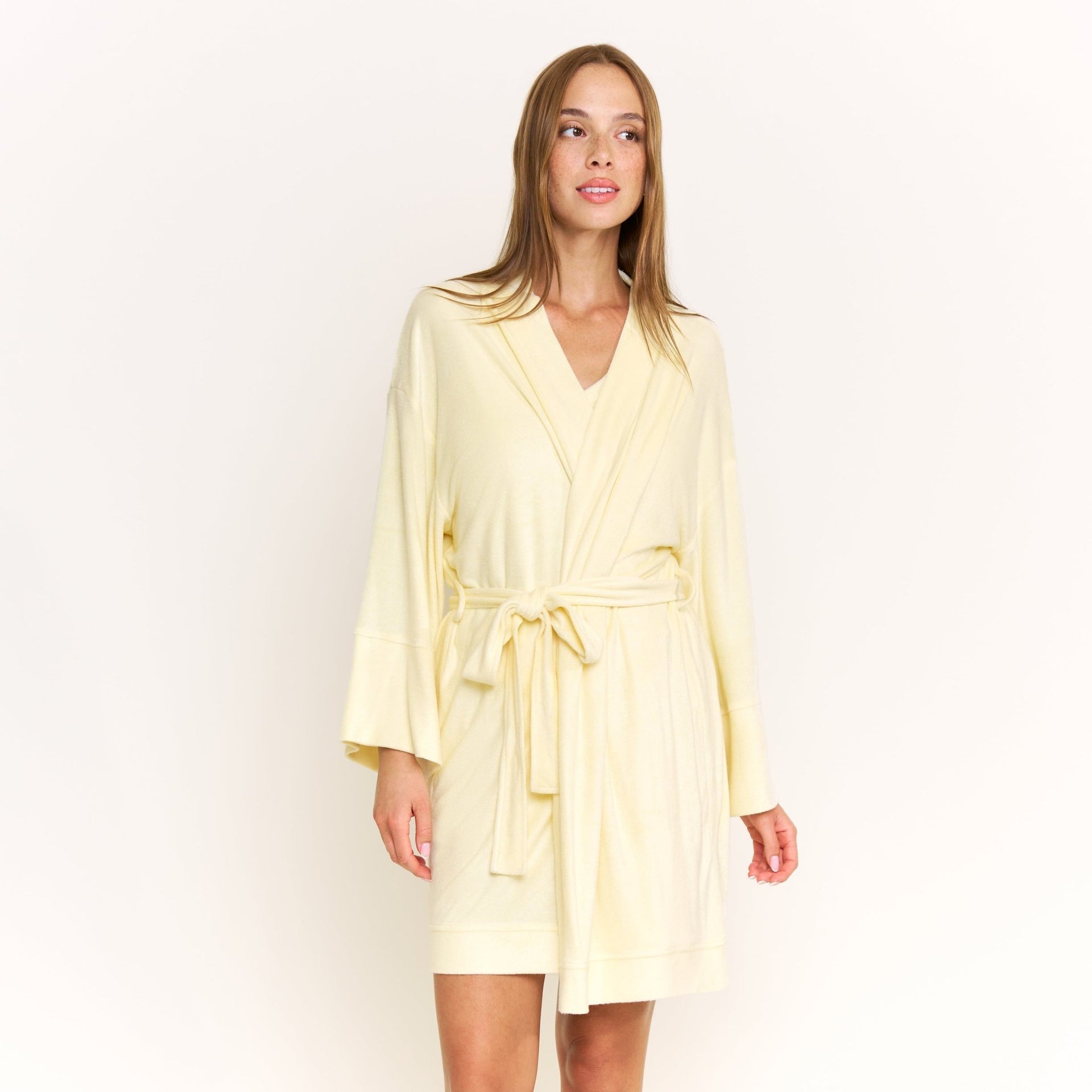 Take A Break Robe in Rays - Honeydew - S/M