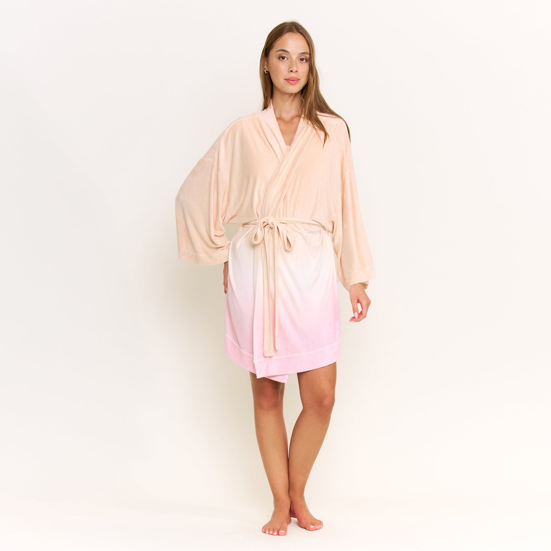 Take A Break Robe in Sunset Dip-Dye - -
