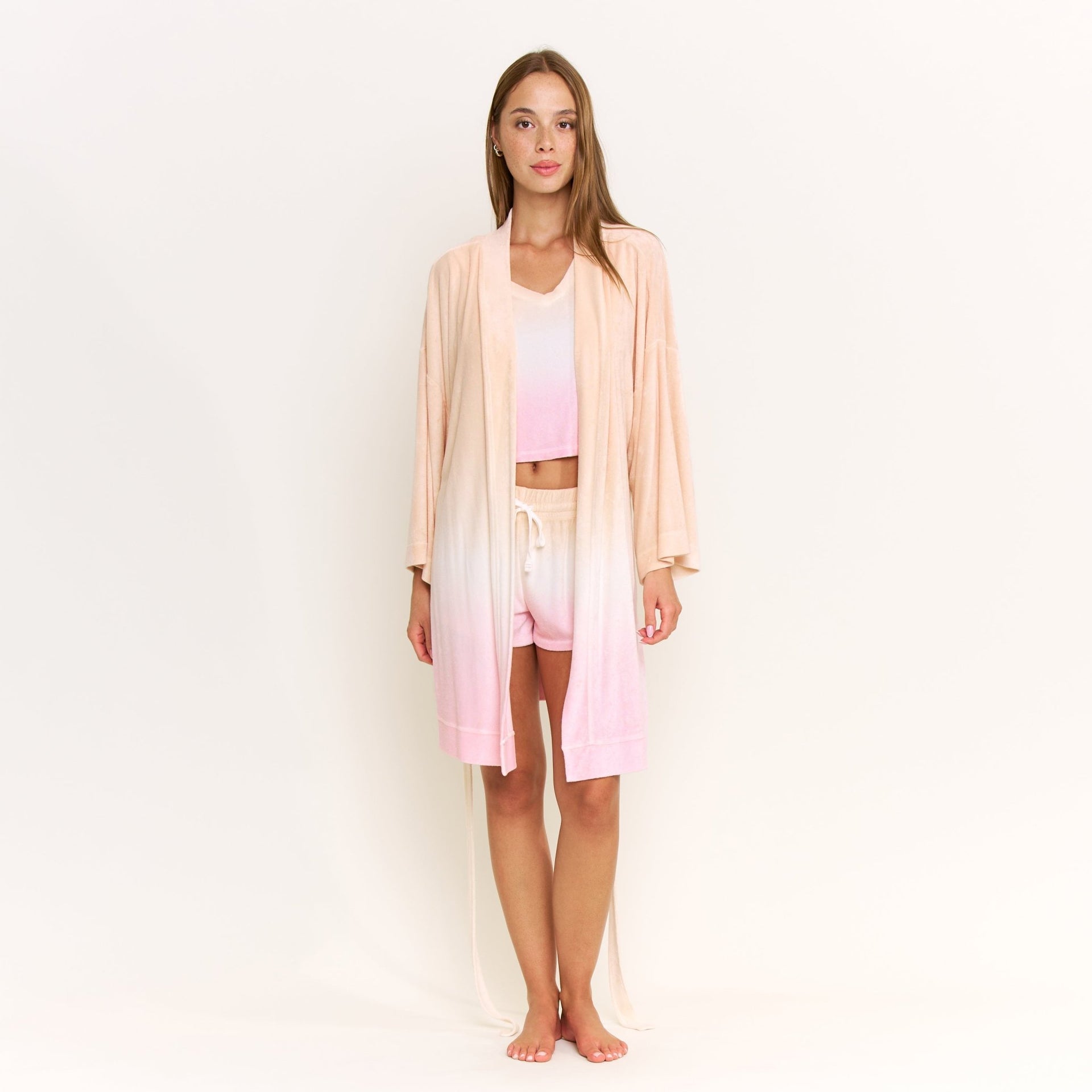 Take A Break Robe in Sunset Dip-Dye - -