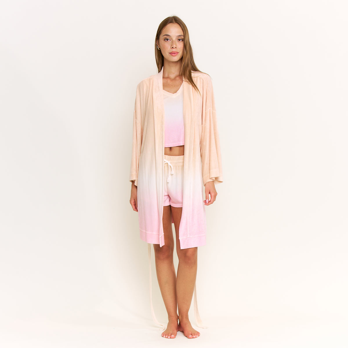 Take A Break Robe in Sunset Dip-Dye - Robe -