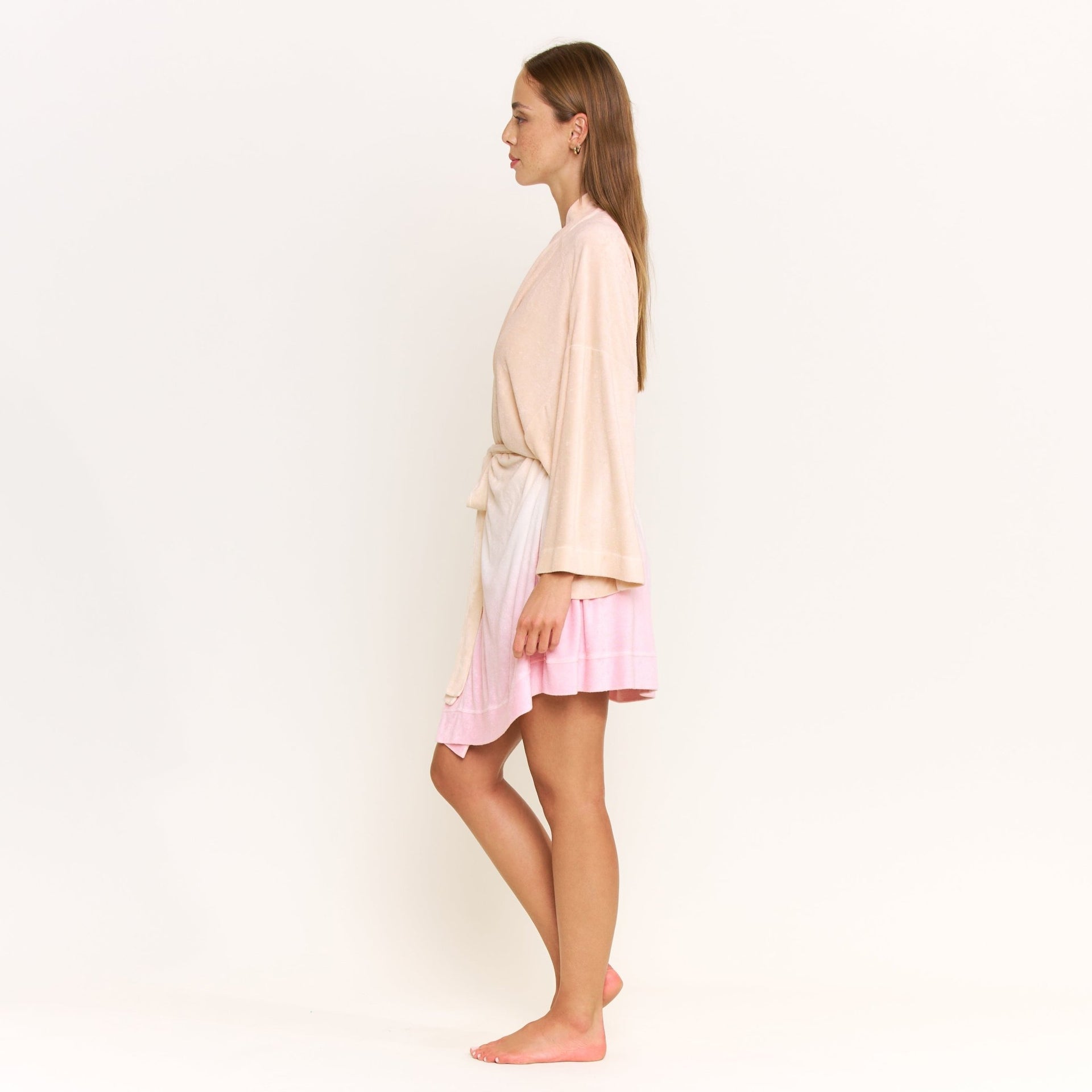 Take A Break Robe in Sunset Dip-Dye - -