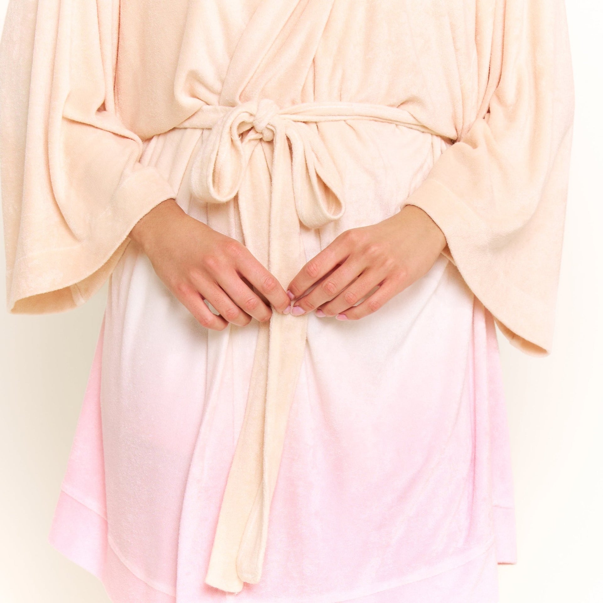 Take A Break Robe in Sunset Dip-Dye - -