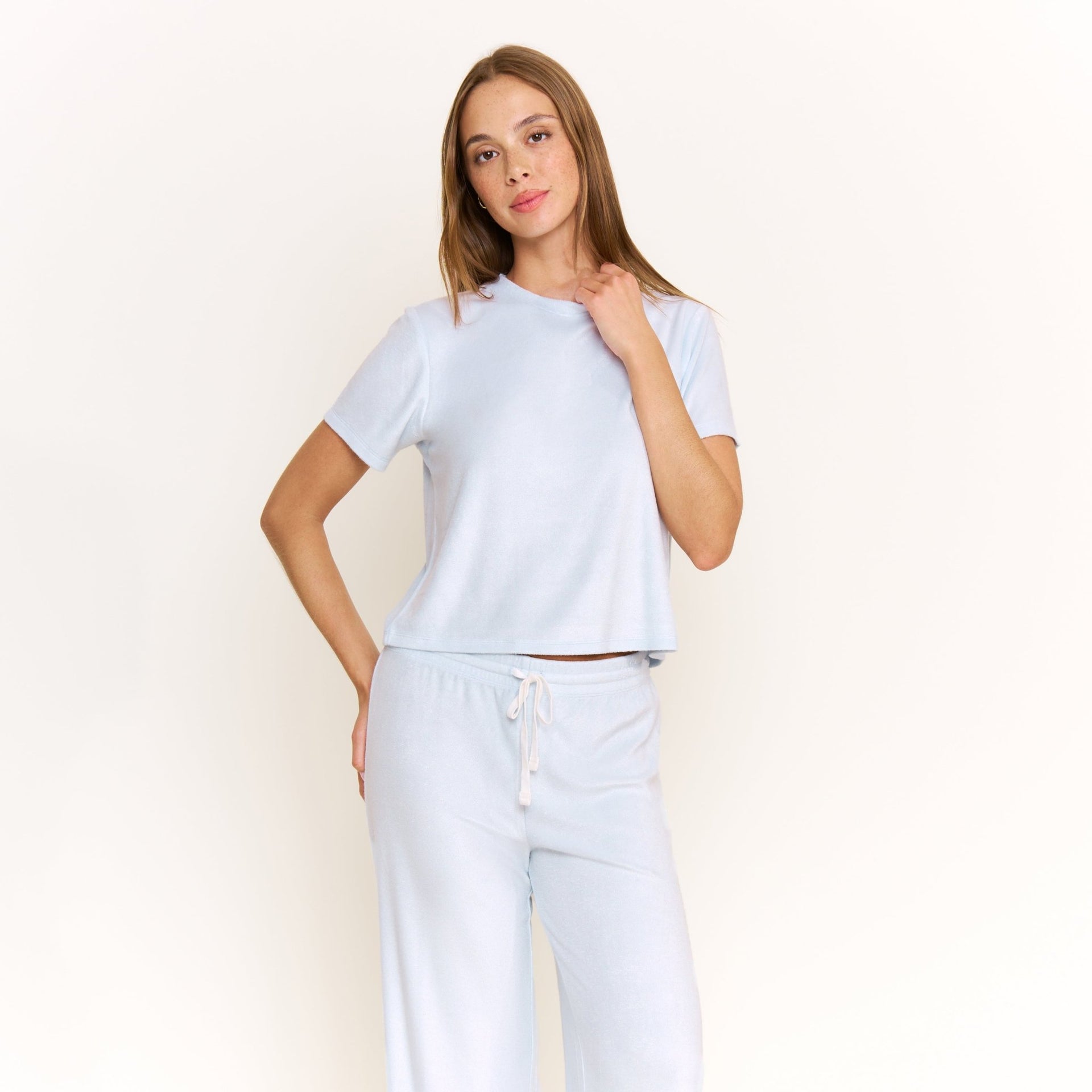 Take A Break Tee Pant Set in Drift - -