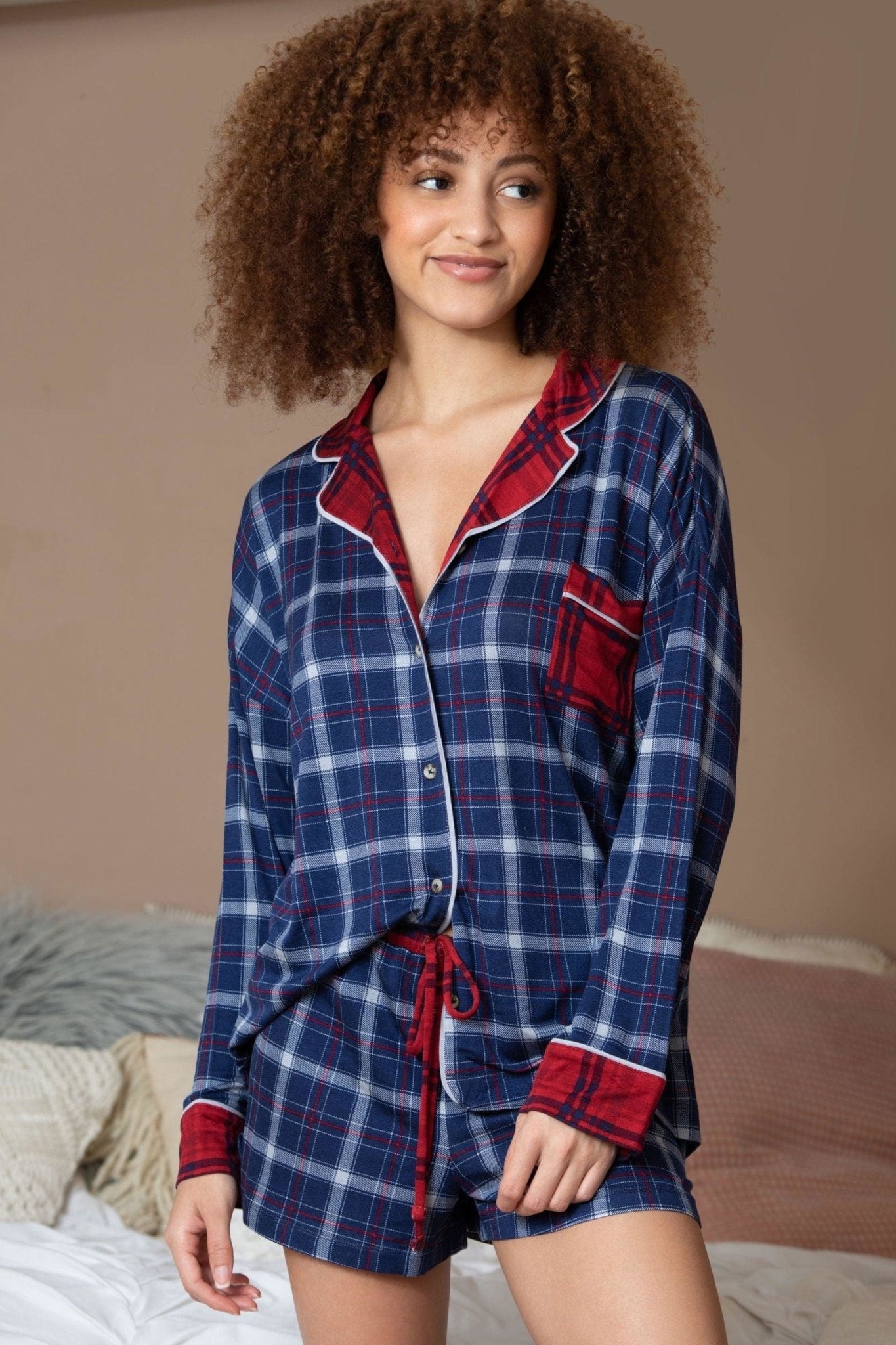 Tucked In PJ Set in North Star Plaid - Sleepwear & Loungewear - X-Large