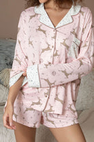 Tucked In PJ Set Wish Deer - Sleepwear & Loungewear - X-Large