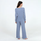 Under The Stars Waffle Pant in Blue Stone - Sleepwear & Loungewear -