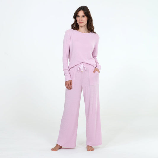 Under The Stars Waffle Pant in Lavender - Sleepwear & Loungewear -