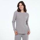 Under The Stars Waffle Top in Sleet - Sleepwear & Loungewear - X-Large