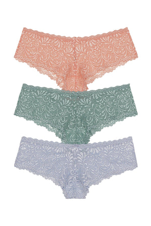 Cat Hipster 3 Pack - Panty - Soft Coral Tulum Capri