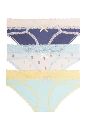 Ahna Hipster 3 Pack - Panty - Cape Town Sand Bar Pineapples Starry Sky