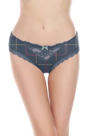 Willow Hipster - Panty - Night Mist Plaid