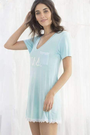 All American Sleepshirt - Sleepwear & Loungewear - Something Blue Stripe